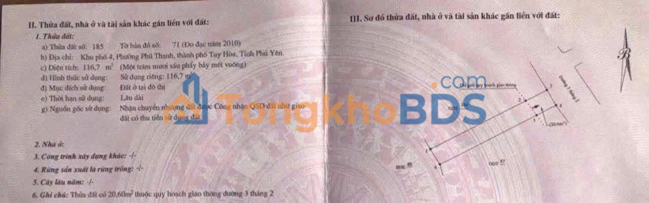 Đất nền Buôn Ma Thuột 3/2 116m² 1.5 tỷ - Đất thổ cư