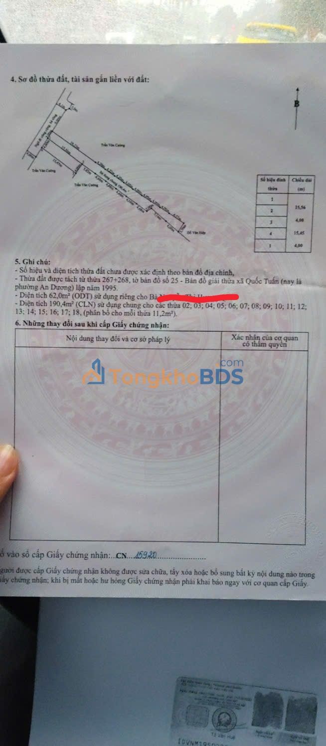 Đất nền Quốc Tuấn An Lão 62m² 1 tỷ - Sổ đỏ chính chủ