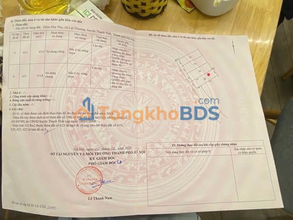 Đất Lại Thượng Thạch Thất 67m² 1.5 tỷ - Đất thổ cư 100%