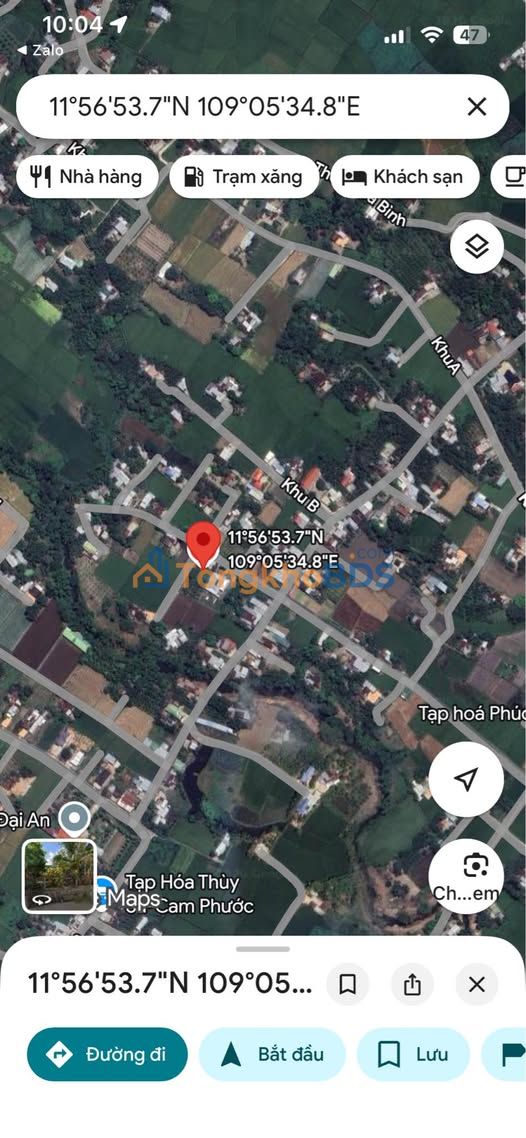 Đất Cam Phước Đông 184m2 - Đường ô tô, xây dựng tự do