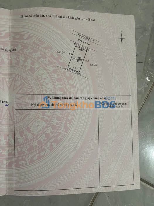 Đất nền La Xá Thượng Quận 157m² 1.57 tỷ - Sổ đỏ chính chủ