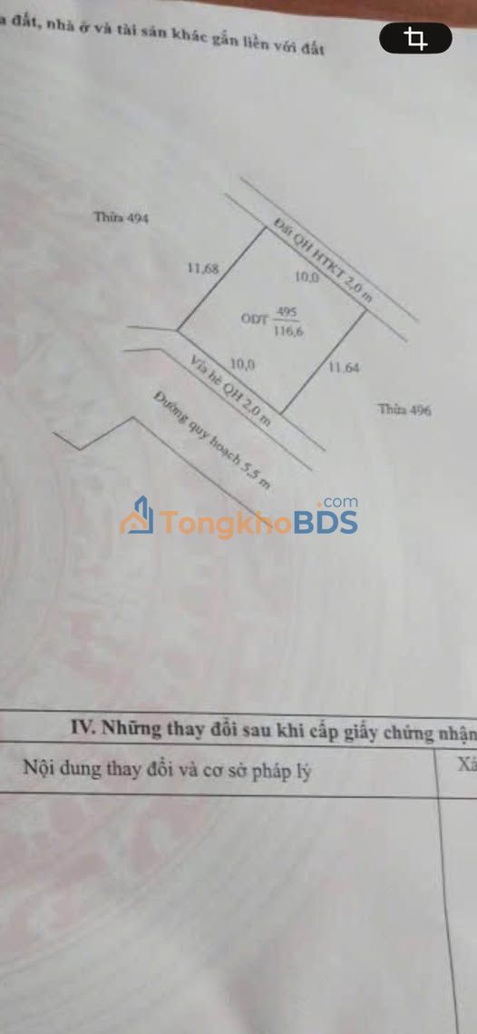 Đất nền Thái Thịnh 117m² Kinh Môn - Sổ đỏ chính chủ