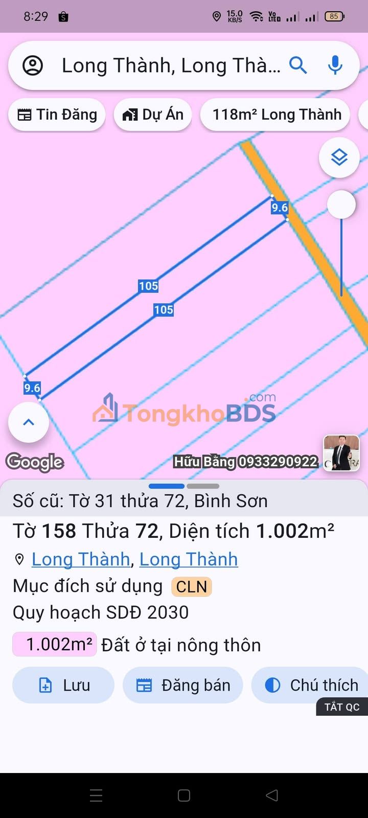 Đất nền Lộc An Long Thành 360m² dưới 2 tỷ - Sổ đỏ chính chủ