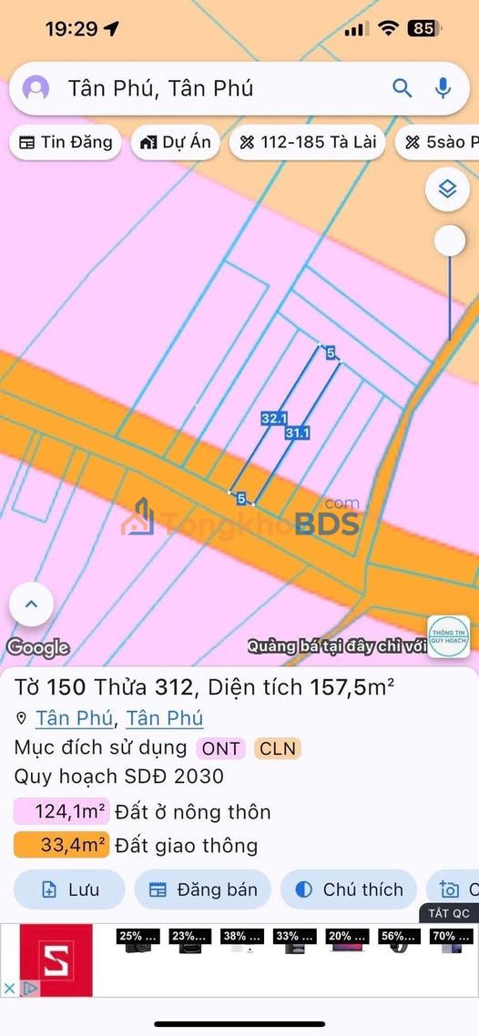 Đất nền Trà Cổ 155m² giá 450 triệu - Hạ tầng hoàn thiện