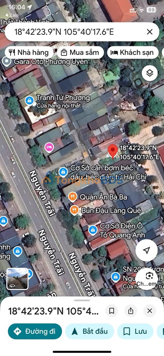 Đất Nguyễn Trãi, Vinh 160m² 5.8 tỷ - Sổ đỏ chính chủ, xây tự do