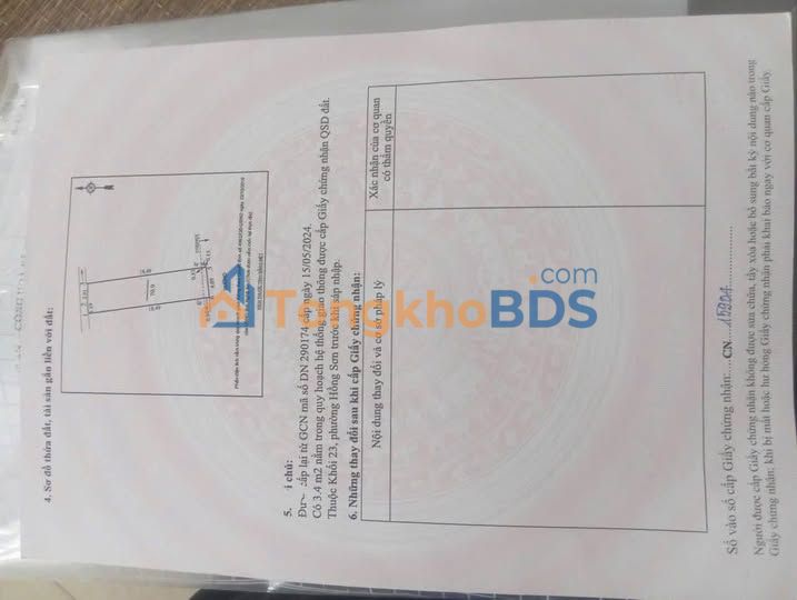 Đất nền Ngõ Thái Phiên Vinh 71m² giá 5.1 tỷ - Sổ đỏ chính chủ