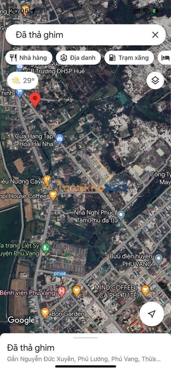 Đất nền Tỉnh Lộ 10AC Huế 200m² 1 tỷ - Đường ô tô