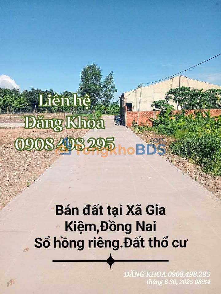 Đất thổ cư Gia Kiệm Song Hành 100m² 5xx triệu - Sổ đỏ