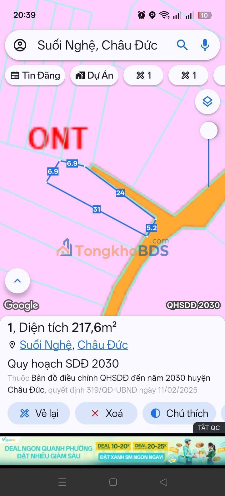 Đất nền Ngãi Giao Thủ Đức 155m² 980tr - Sổ đỏ chính chủ