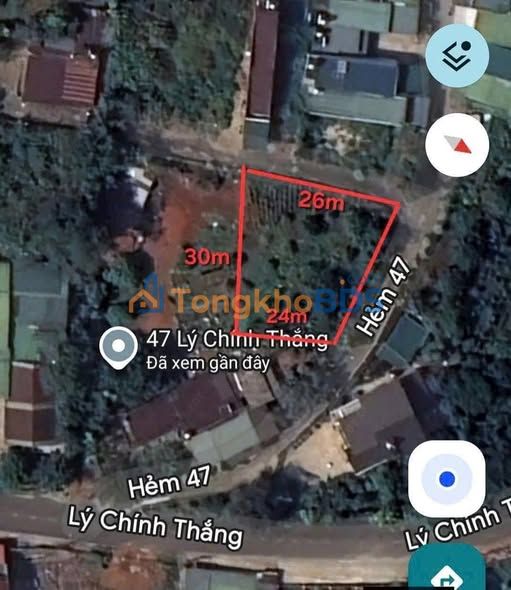 Đất nền Hẻm 47 Lý Chiến Thắng Bảo Lộc 120m² 900tr - Sổ đỏ