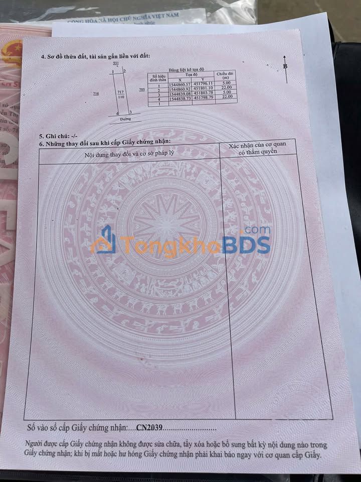 Đất nền Quận 1 Bùi Viện 110m² - Sổ đỏ chính chủ