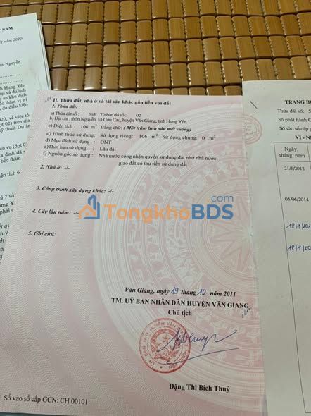 Đất nền Nguyễn Cửu Cao 106m² 6 tỷ - Sổ đỏ chính chủ