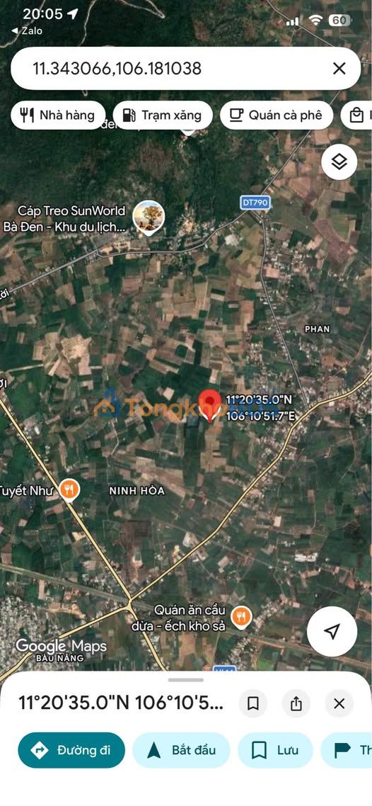 Đất HNK Xã Phan Tây Ninh 10.000m² giá 4 tỷ - Đường ôtô vào