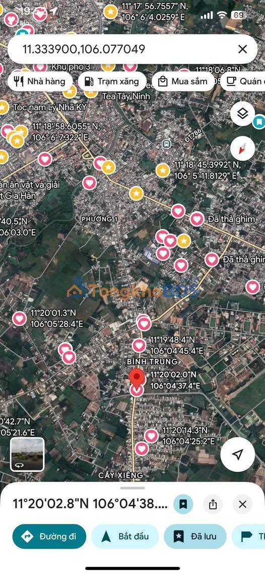 Đất Mặt Tiền QL22B Tây Ninh - 268m² Full Thổ Cư - Giá 2.1 Tỷ