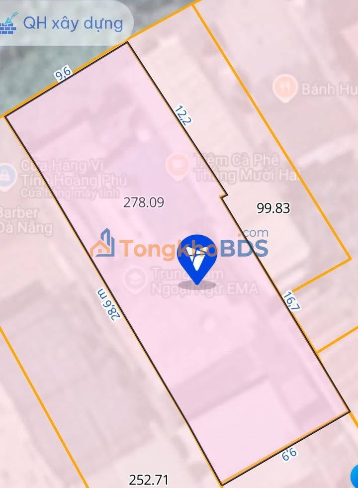 Đất nền Đà Nẵng Liên Chiểu 278m² - Sổ đỏ chính chủ