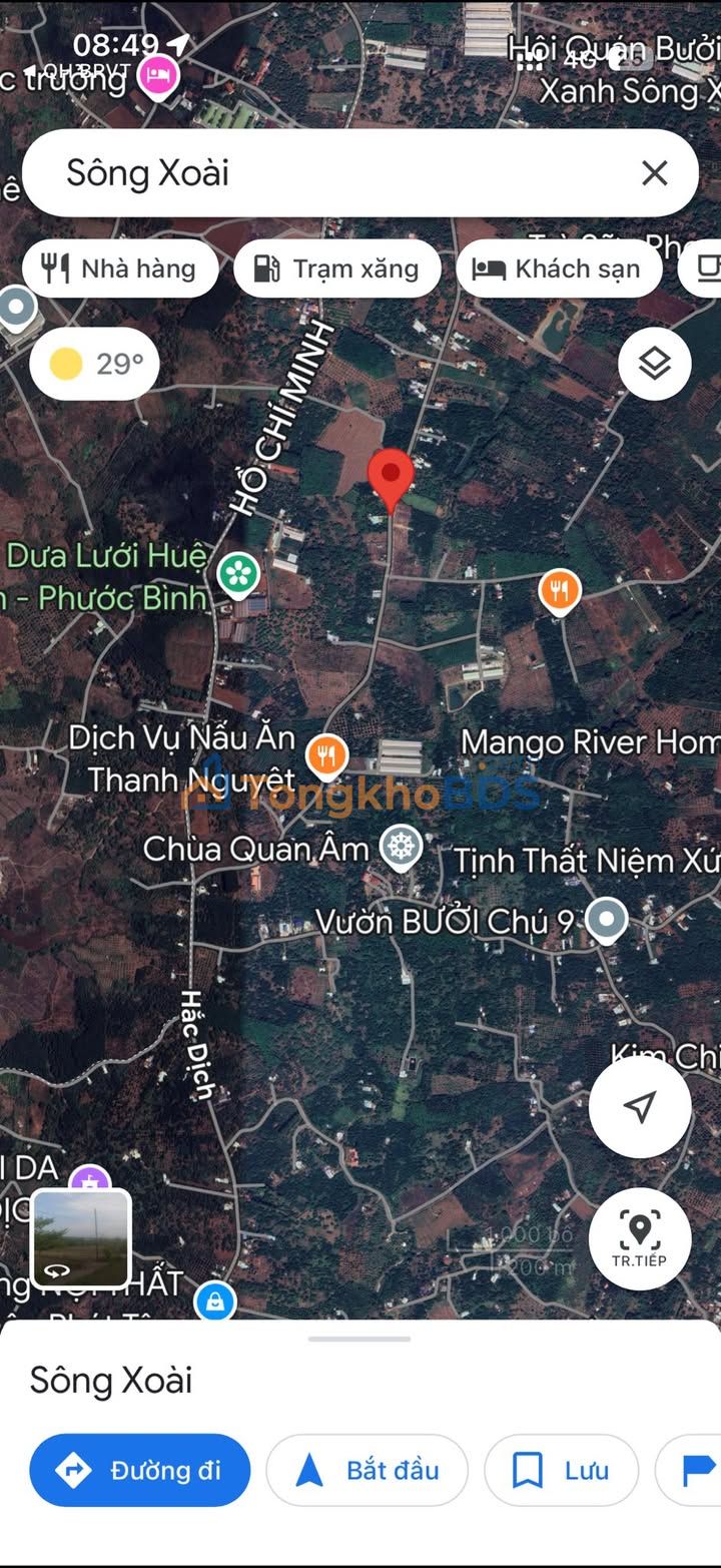 Đất nền Hắc Dịch Sông Xoài 200m² giá 1 tỷ - Đường to ô tô