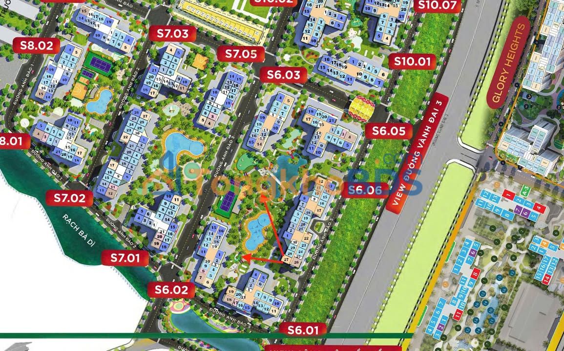 Apartment Vinhomes Smart City 81m² 4.156 tỷ - View resort