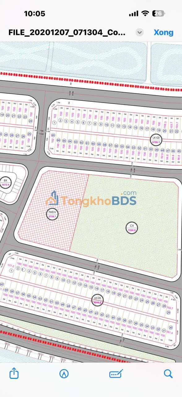 Đất nền 7,5ha Dương Húc 100m² - Sổ hồng chính chủ