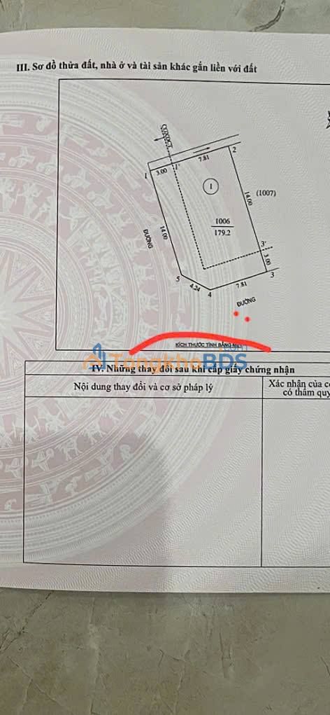 Đất nền Nguyễn Sỹ Sách Vinh 179m² 5.37 tỷ - Sổ đỏ