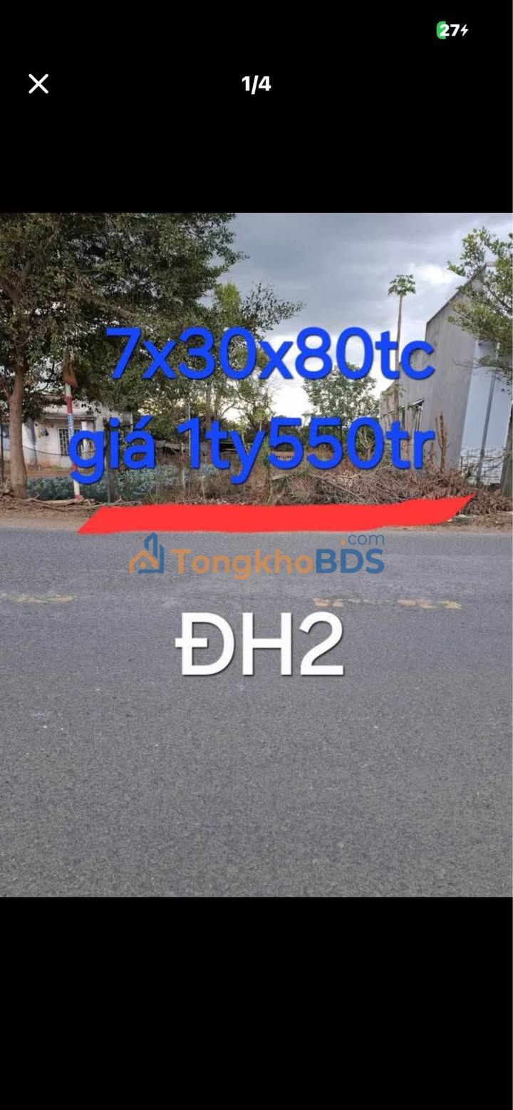 Đất ĐH2 Đức Trọng 245m² 1,55 tỷ – Sổ hồng sẵn