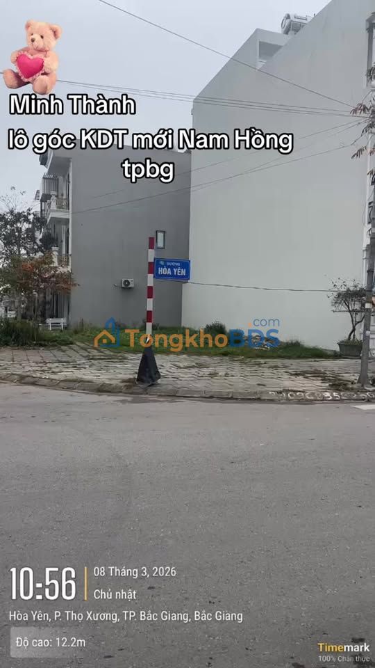 Đất nền Nam Hồng Yên Thế 122m² 7 tỷ - Sổ đỏ chính chủ