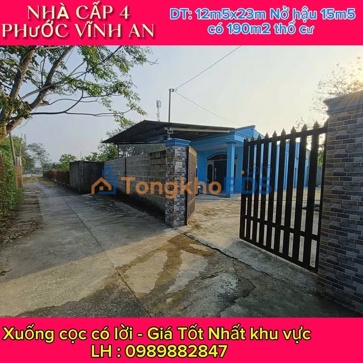 Nhà Tân Thạnh Đông Củ Chi 317m² 3.15 tỷ - Chính chủ bán