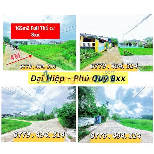 Đất Đại Hiệp Đà Nẵng 165m² 800 triệu - Sổ hồng rõ ràng