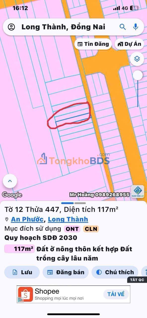 Townhouse Hẻm 1/ Phùng Hưng An Phước 232m² 2.9 tỷ - Chính chủ bán gấp