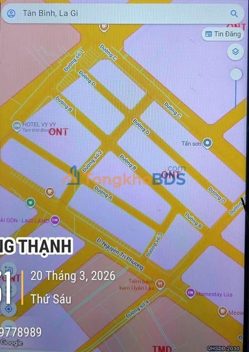 Đất nền Phường Bình Tân La Gi 150m² - Pháp lý rõ ràng