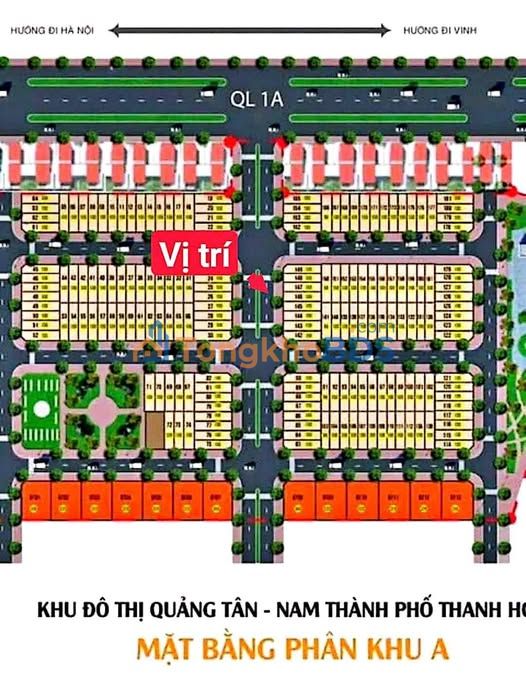 Đất nền Quảng Lưu, Thanh Hóa - 100m² đường đôi, 1.x tỷ