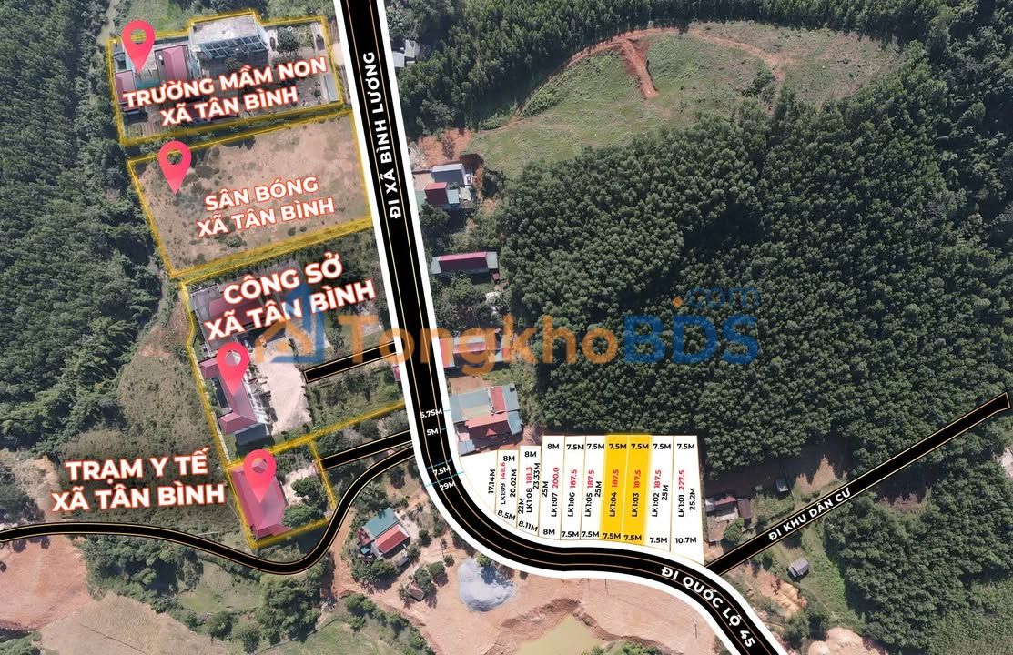 Đất nền Tân Bình Như Xuân 385m² 400-499 triệu - Sổ đỏ