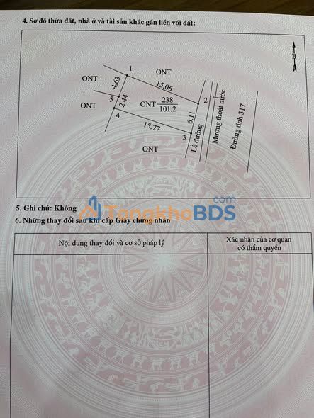 Đất TL317 Sông Lô 95m² thỏa thuận - Thổ cư 100%