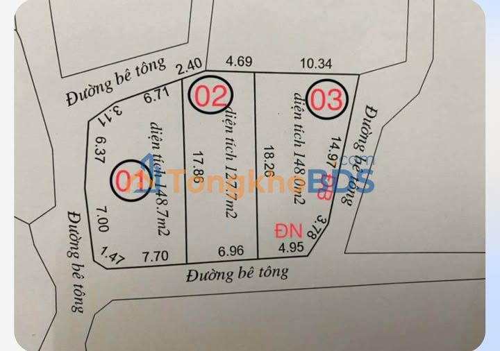 Bán Đất 148m² Phường Tân An, Bắc Giang - 2 Mặt Tiền, Giá 1.1 Tỷ