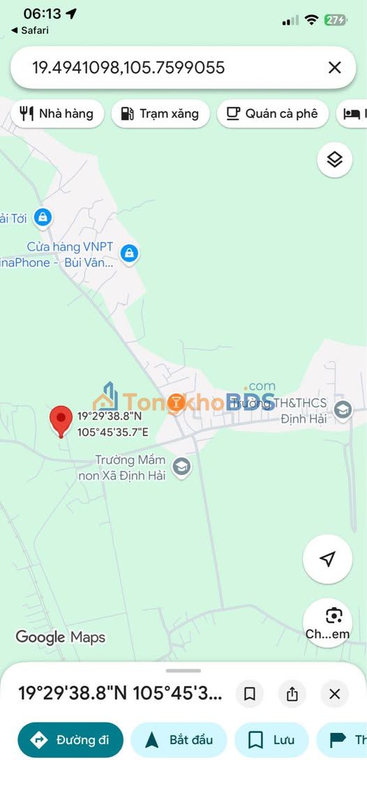 Đất nền Định Hải Nghi Sơn 125m² - Đường to ô tô thuận lợi