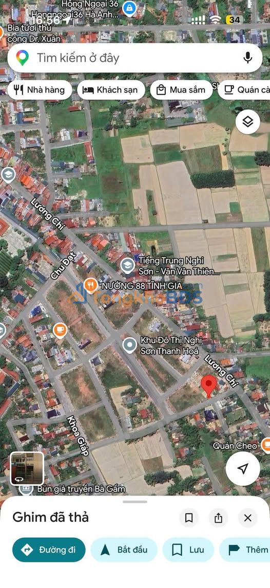 Đất nền Lương Chí Nghi Sơn 108m² 1,86 tỷ - Đường ô tô