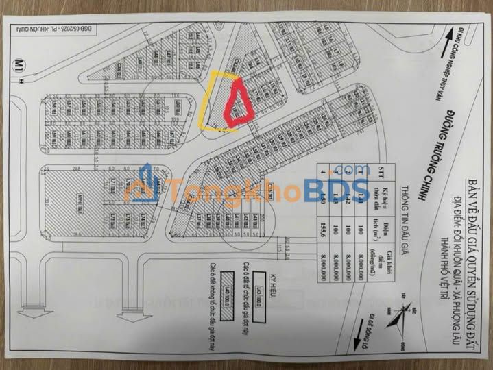 Đất nền Trường Trinh Việt Trì 152m² 2.736 tỷ – Sổ đỏ chính chủ