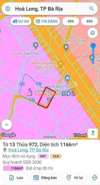 Đất Hương Lộ 2 Long Tâm 300m² 2.4 tỷ - Chính chủ bán