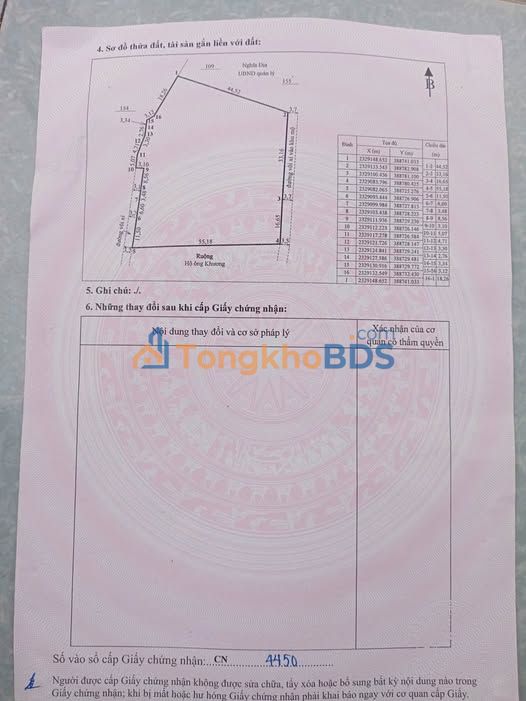 Đất nền Đông Triều 3096m² giá thỏa thuận - Sổ đỏ chính chủ