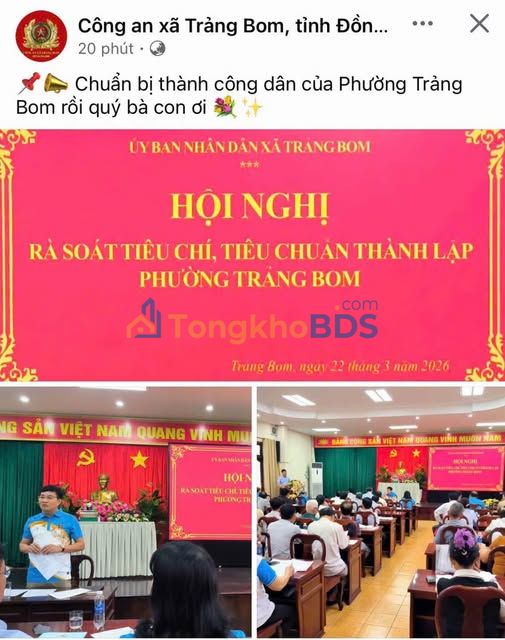 Đất Sông Trầu Trảng Bom 800m² 11 tỷ - Sổ riêng chính chủ