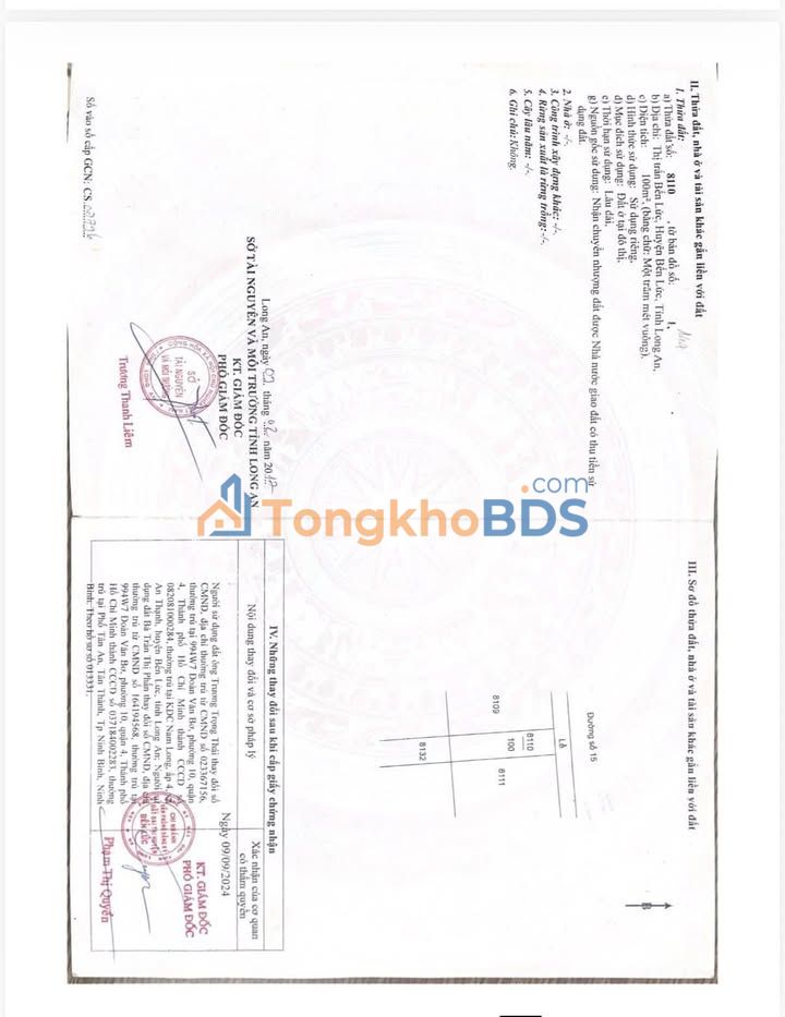 Đất nền Bến Lức 144m² giá 2.5 tỷ - Pháp lý rõ ràng