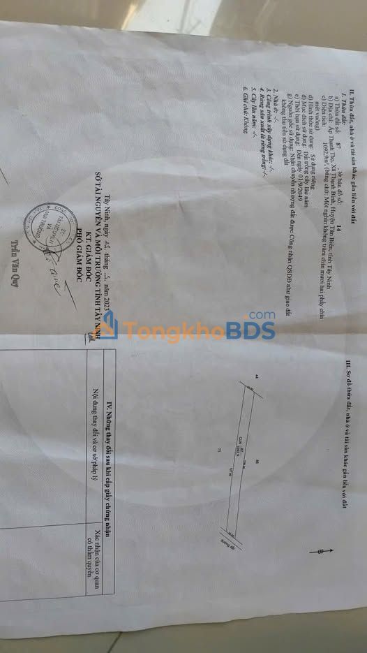 Đất nền Tân Biên 1.100m² 110 triệu - Sổ đỏ chính chủ