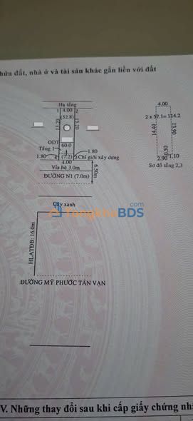 Nhà phố Dĩ An 60m² giá 4.6 tỷ - Chính chủ bán