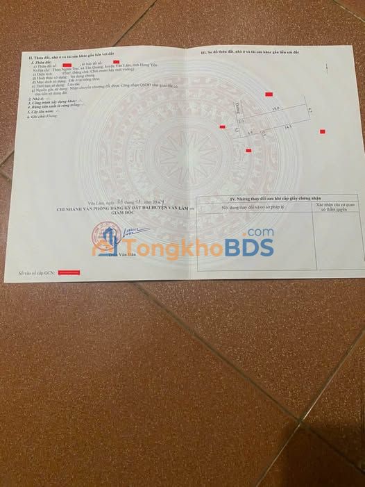 Đất Nghĩa Trai Văn Lâm 97m² 3 tỷ - Sổ đỏ chính chủ