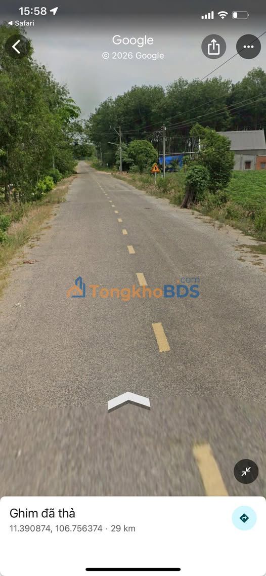 Đất 250m² Phước Sang, Phú Giáo - Sổ Hồng TC, Giá 550 Triệu