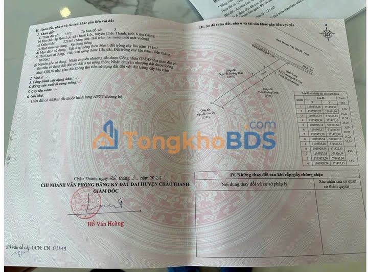 Đất nền Thạnh Lộc 221m² giá thỏa thuận - Xây dựng tự do