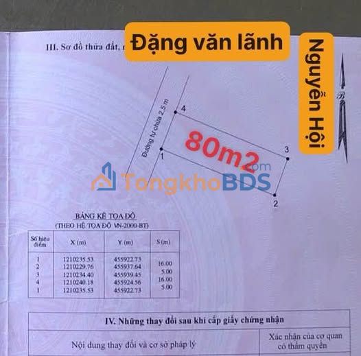 Đất nền Đặng Văn Lãnh 80m2 Phan Thiết 1.45 tỷ - Đường to ô tô