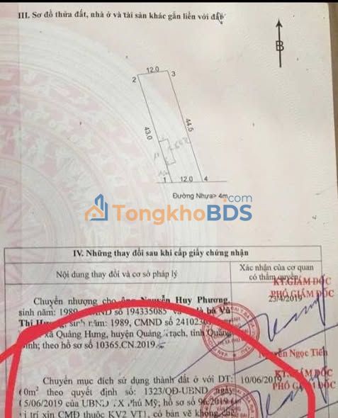 Đất Châu Pha Phú Mỹ 540m² 2.35 tỷ - Tiềm năng tăng giá