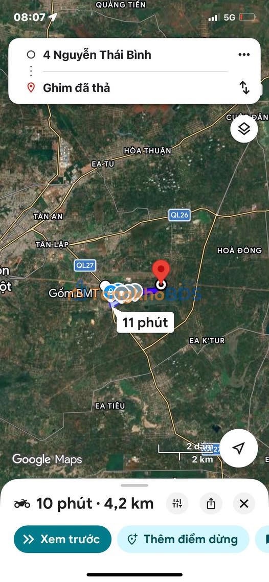 Đất nền EaChu Cáp Tân Lập 1000m² - Tiềm năng tăng giá