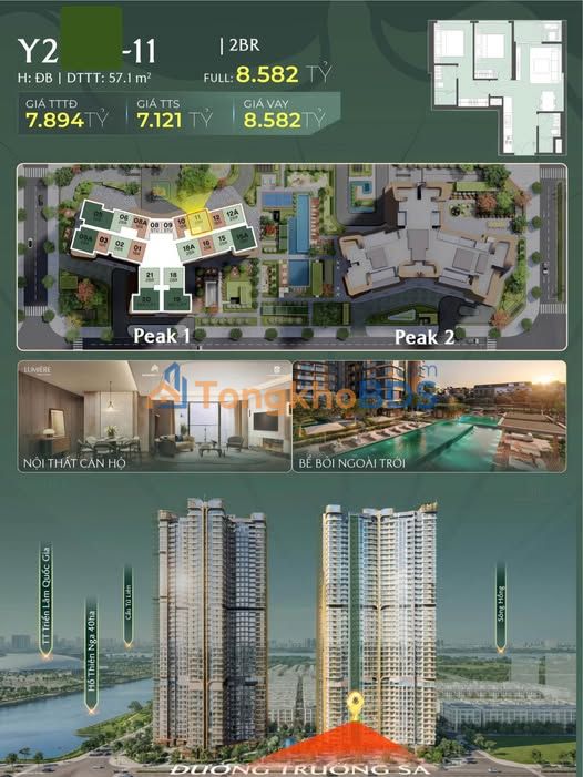 Căn hộ Lumière Cổ Loa 57m² 7.1 tỷ - View đẹp