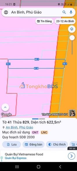 Đất nền ĐT741 An Bình Phú Giáo 760m² 3.72 tỷ - Sổ hồng chính chủ